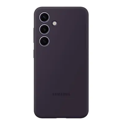 Samsung Galaxy S24 SM-S921, Szilikon tok, sötétlila, gyári