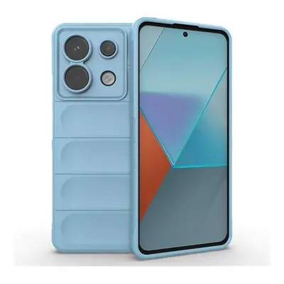 Xiaomi Redmi Note 13 Pro 5G / Poco X6 5G, Szilikon tok, közepesen ütésálló, 3D minta, világoskék