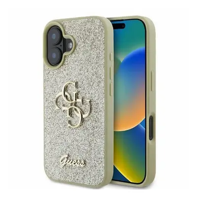 Guess Fixed Glitter Big 4G Apple iPhone 16 hátlap tok, arany