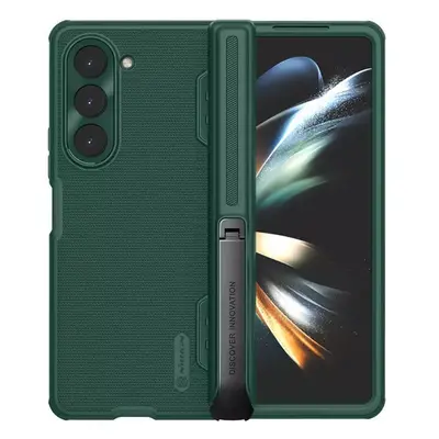 Samsung Galaxy Z Fold5 SM-F946B, Műanyag hátlap védőtok, szilikon keret, légpárnás sarok, kitáma