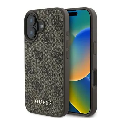 Guess 4G Classic Apple iPhone 16 Plus hátlap tok, barna