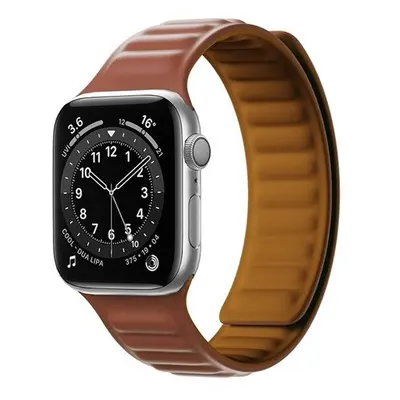 Apple Watch 1-6, SE, SE (2022) (38 / 40 mm) / Watch 7-9 (41 mm), szilikon pótszíj, mágneses zár,