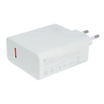 Hálózati töltő adapter, 120W, USB aljzat, gyorstöltés, PD, Xiaomi, fehér, gyári