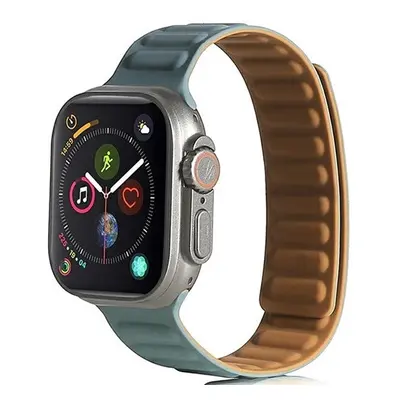 Apple Watch 1-6, SE, SE (2022) (38 / 40 mm) / Watch 7-9 (41 mm), szilikon pótszíj, mágneses zár,