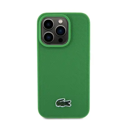 Lacoste Iconic Petit Pique Woven Logo iPhone 15 Pro Max MagSafe tok, zöld