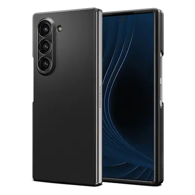 Samsung Galaxy Z Fold6 SM-F956B, Műanyag hátlap védőtok, Spigen Airskin, ultravékony, fekete