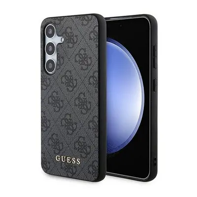 Guess 4G Metal Gold Logo Samsung Galaxy A55 hátlap tok, fekete