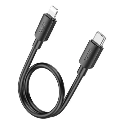 USB Type-C töltő- és adatkábel, Lightning, 25cm, 20W, 2400mA, gyorstöltés, PD, Hoco X96 Hyper, f