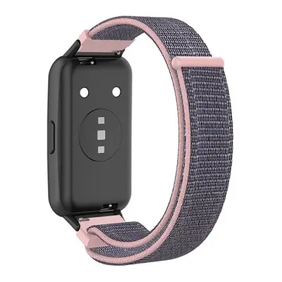 Huawei Band 7 / Honor Band 7, textíl pótszíj, nylon, tépőzáras, állítható, légáteresztő, szürke/