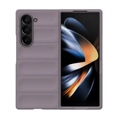 Samsung Galaxy Z Fold6 SM-F956B, Műanyag hátlap védőtok, közepesen ütésálló, 3D minta, lila