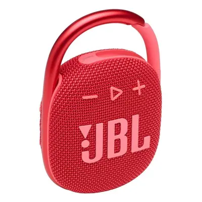 Bluetooth hordozható hangszóró, 5W, v5.1, felakasztható, vízálló, JBL Clip 4, piros