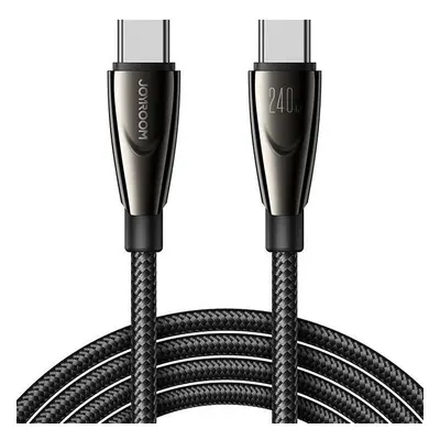 USB Type-C töltő- és adatkábel, USB Type-C, 120 cm, 240W, gyorstöltés, cipőfűző minta, Joyroom P