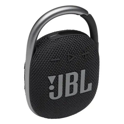 Bluetooth hordozható hangszóró, 5W, v5.1, felakasztható, vízálló, JBL Clip 4, fekete