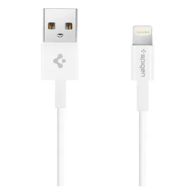 USB töltő- és adatkábel, Lightning, 100 cm, gyorstöltés, MFI engedélyes, Spigen Essential C10LS,