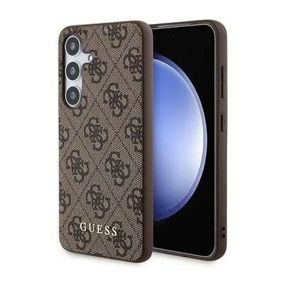 Guess 4G Metal Gold Logo Samsung Galaxy A55 hátlap tok, barna