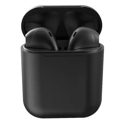 Bluetooth sztereó fülhallgató, v5.0, TWS, töltőtok, iNPods 12, matt, fekete