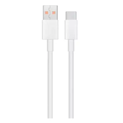 USB töltő- és adatkábel, USB Type-C, 100 cm, 6000 mA, gyorstöltés, Xiaomi, fehér, gyári