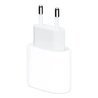 Hálózati töltő adapter, 20W, USB Type-C aljzat, gyorstöltés, PD, fehér