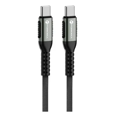 USB Type-C töltő- és adatkábel, USB Type-C, 120 cm, 5000 mA, 240W, törésgátlóval, gyorstöltés, P