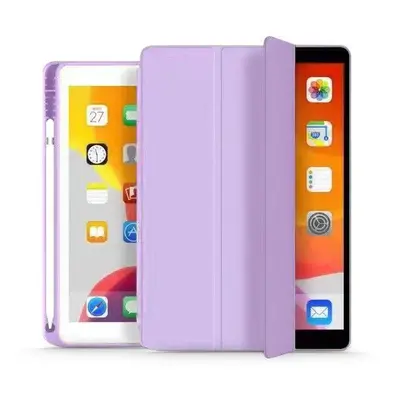 Apple iPad 10.2 (2019 / 2020 / 2021), mappa tok, Apple Pencil tartóval, Smart Case, lila