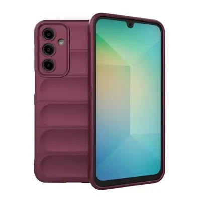 Samsung Galaxy A16 4G / A16 5G SM-A165F / A166B, Szilikon tok, közepesen ütésálló, 3D minta, bor