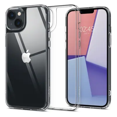 Apple iPhone 14 Plus, Műanyag védőkeret, edzett üveg hátlap, Spigen Quartz Hybrid Crystal, átlát