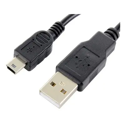 Adatkábel, miniUSB, 1 m, fekete