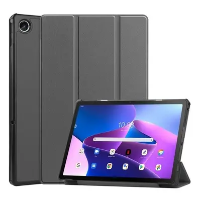 Lenovo Tab M10 Plus (10.61) (3. generáció) TB125 / TB128, mappa tok, Trifold, szürke