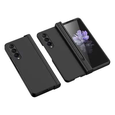 Samsung Galaxy Z Fold4 5G SM-F936B, Műanyag hátlap védőtok, képernyővédő üveg, közepesen ütésáll