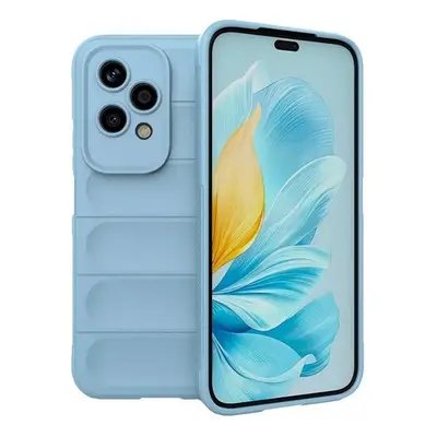 Huawei Honor 200 Lite, Szilikon tok, közepesen ütésálló, 3D minta, világoskék