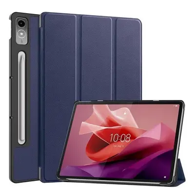 Lenovo Tab P12 (12.7) TB-370, mappa tok, Trifold, sötétkék