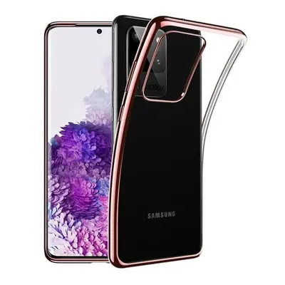 Samsung Galaxy S20 Ultra 5G SM-G988, Szilikon tok, ESR Essential Crown, átlátszó/vörösarany