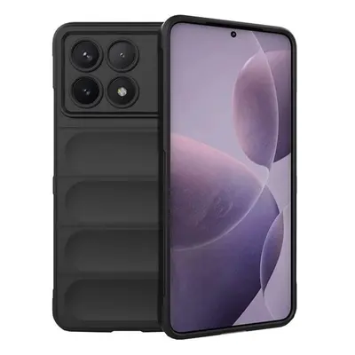 Xiaomi Redmi K70 / K70 Pro / Poco F6 Pro, Szilikon tok, közepesen ütésálló, 3D minta, fekete