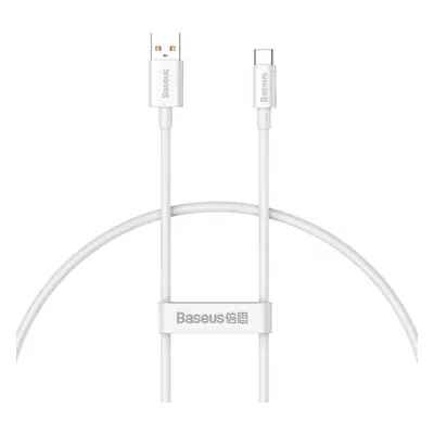 USB töltő- és adatkábel, USB Type-C, 25 cm, 6000mA, 100W, törésgátlóval, gyorstöltés, PD, QC, Ba