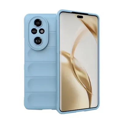 Huawei Honor 200 Pro, Szilikon tok, közepesen ütésálló, 3D minta, világoskék