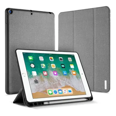 Apple iPad 9.7 (2017 / 2018), mappa tok, Smart Case, Apple Pencil tartóval, Dux Ducis Domo, szür