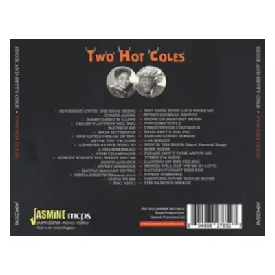 "Two Hot Coles" ("Eddie & Betty Cole") (CD / Album (Jewel Case))