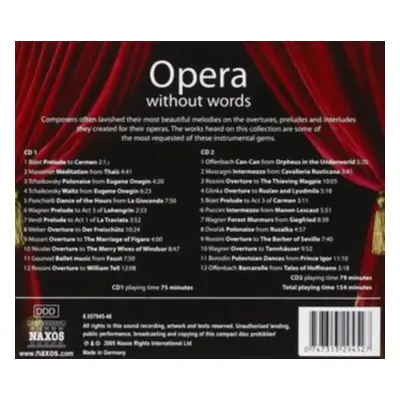 "Opera Without Words" ("") (CD / Album)