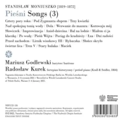 "Moniuszko: Piesni (3 Songs)" ("") (CD / Album)