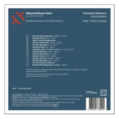 "Massimiliano Neri: Sonate Da Sonarsi Con Varij Stromenti" ("") (CD / Album)