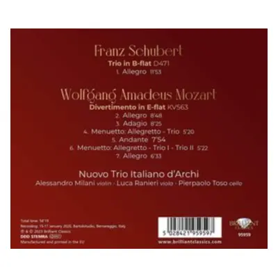 "Mozart: Divertimento, KV563" ("") (CD / Album)