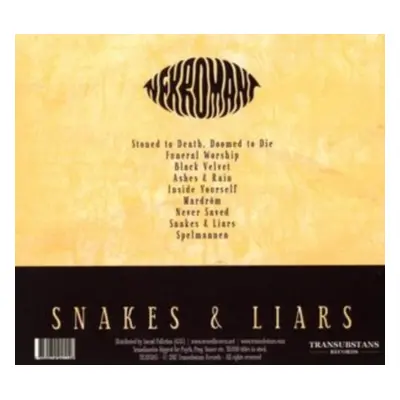 "Snakes & liars" ("Nekromant") (CD / Album)