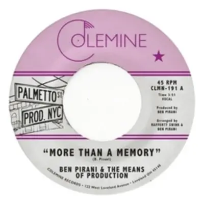 "More Than a Memory" ("Ben Pirani") (Vinyl / 7" Single)