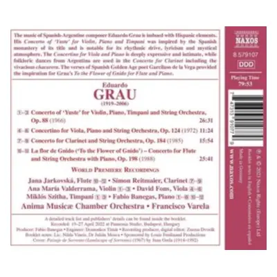 "Eduardo Grau: Concertos for Soloists and String Orchestra" ("") (CD / Album)