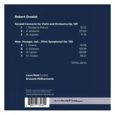 "Robert Groslot: Now, Voyager, Sail... (First Symphony)" ("") (CD / Album)