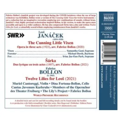 "Jancek: The Cunning Little Vixen/Bollon: Twelve Lilies for Leos" ("") (CD / Album)