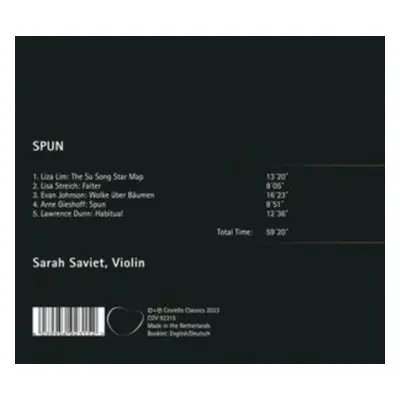 "Sarah Saviet: Spun" ("") (CD / Album)