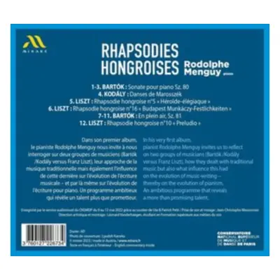 "Rodolphe Menguy: Rhapsodies Hongroises" ("") (CD / Album)