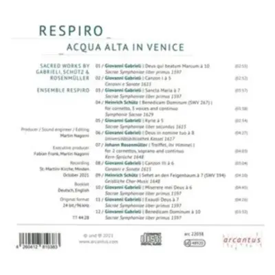 "Respiro: Acqua Alta in Venice" ("") (CD / Album)