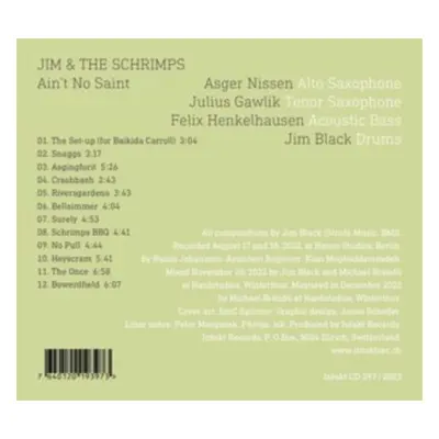 "Ain't No Saint" ("Jim & The Schrimps") (CD / Album)